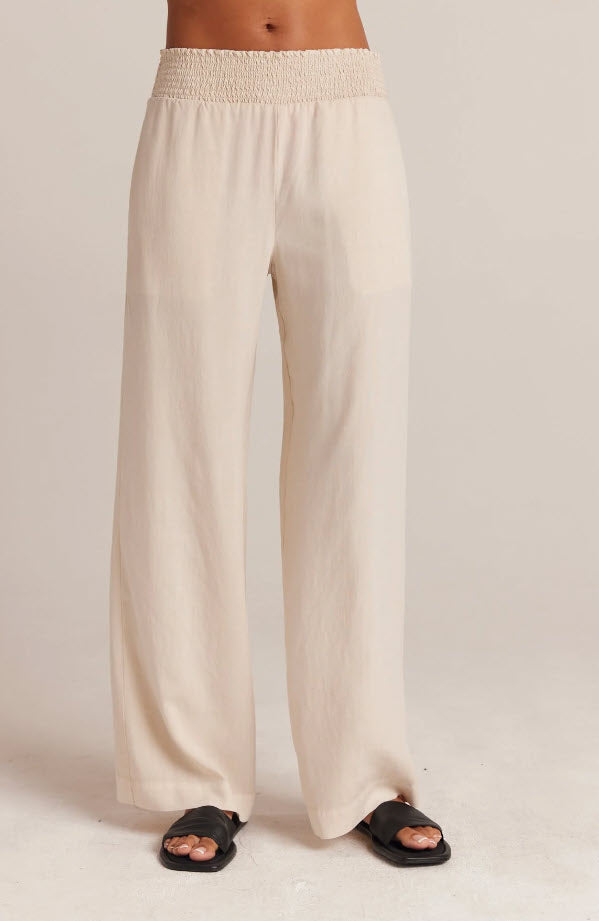 The Smock Waist Wide Leg Pant in Cliffside
