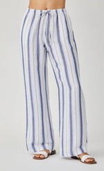 Load image into Gallery viewer, The Stripe Wide Leg in White Blue
