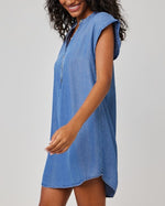 Load image into Gallery viewer, The Cap Sleeve Dress in Medium Denim
