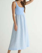 Load image into Gallery viewer, The Linen Knit Tank Midi in Periwinkle
