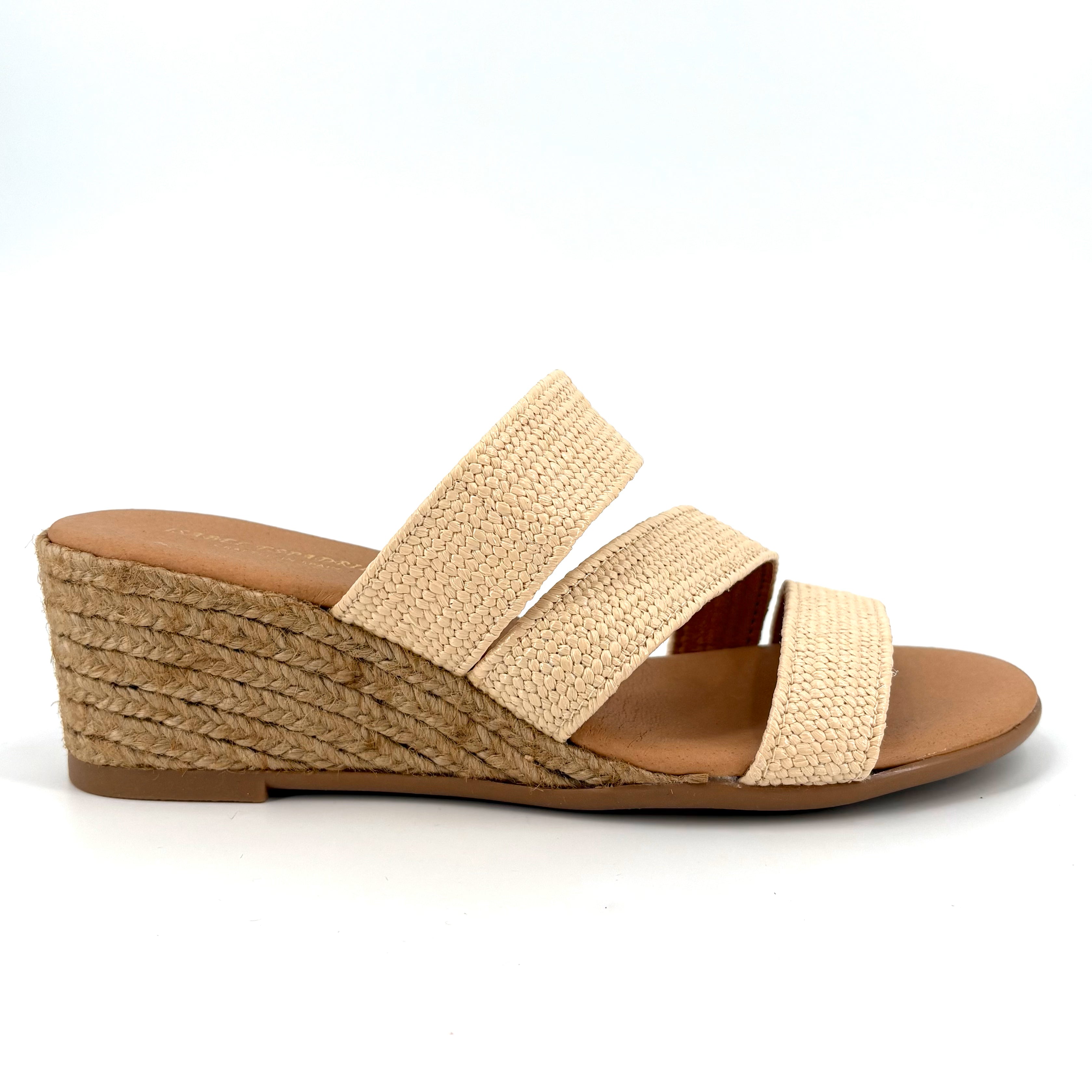 Babbs - The Raffia Elastic 3 Band Espadrille in Natural