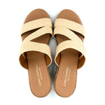 Load image into Gallery viewer, Babbs - The Raffia Elastic 3 Band Espadrille in Natural
