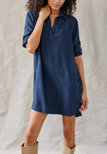 Load image into Gallery viewer, The A-Line Dress in Navy
