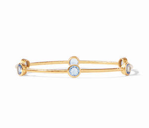 The Milano Bangle in Chalcedony Blue