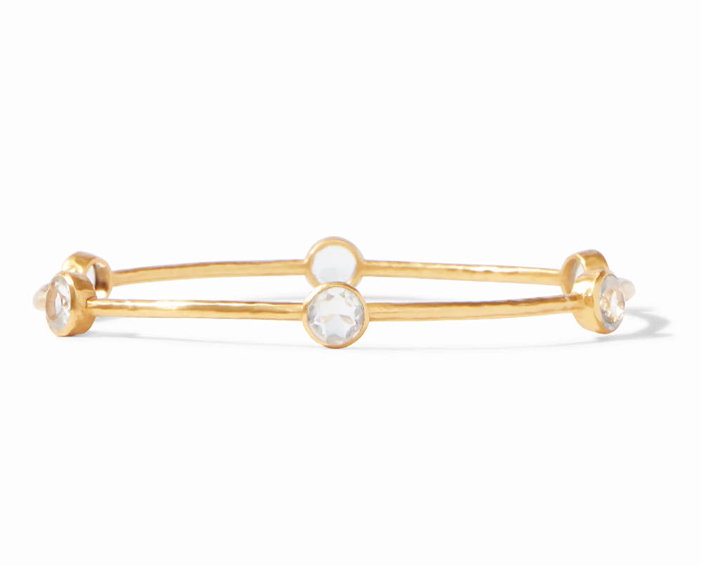 The Milano Bangle in Clear Crystal