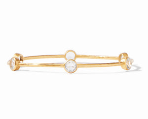 The Milano Bangle in Clear Crystal