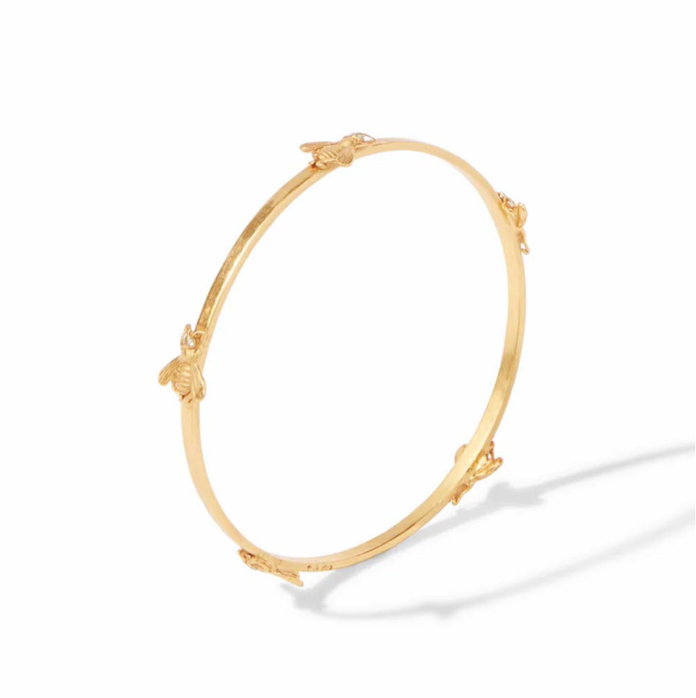 The Bee Bangle in Gold