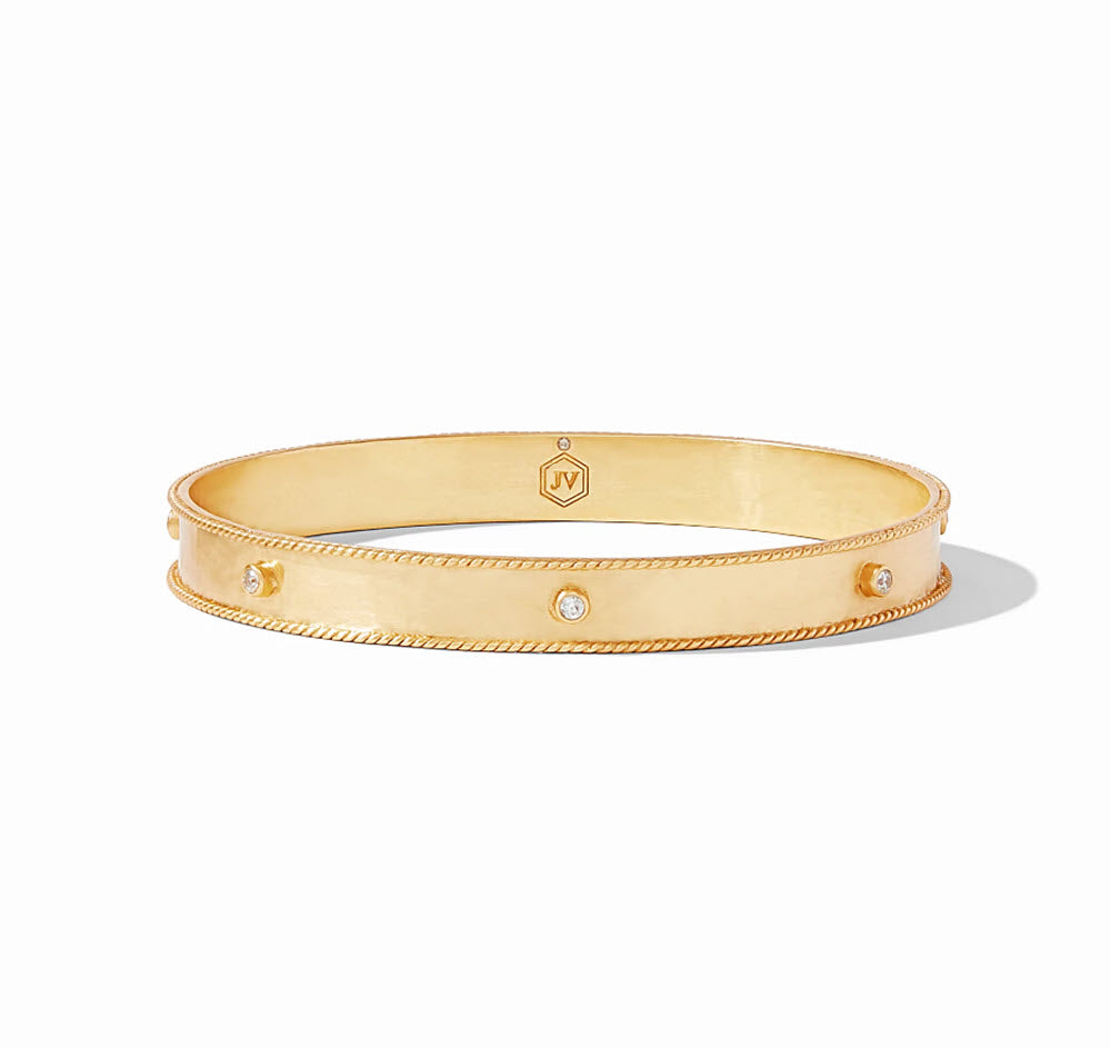 The Savoy Bangle in Gold CZ