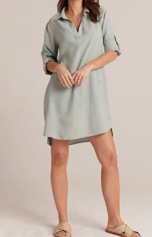 The A-Line Dress in Oasis Green