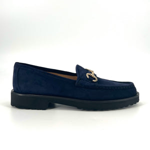 The Classic Bit Lug Loafer in Navy