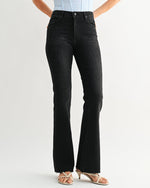 Load image into Gallery viewer, The Scissor Cut Flare in Washed Black
