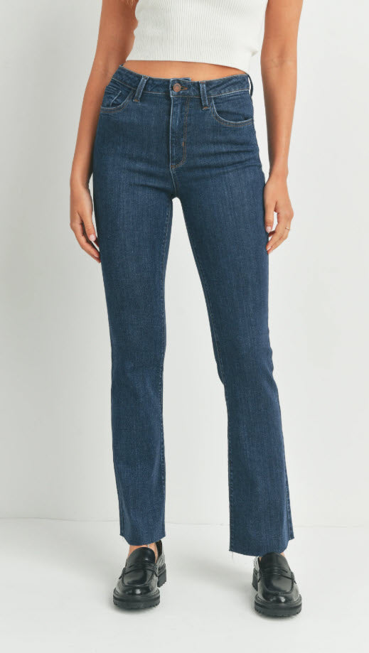 The Bootcut Scissor Cut Jean in Dark Denim