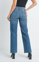 Load image into Gallery viewer, The Slim Palazzo in Dark Denim
