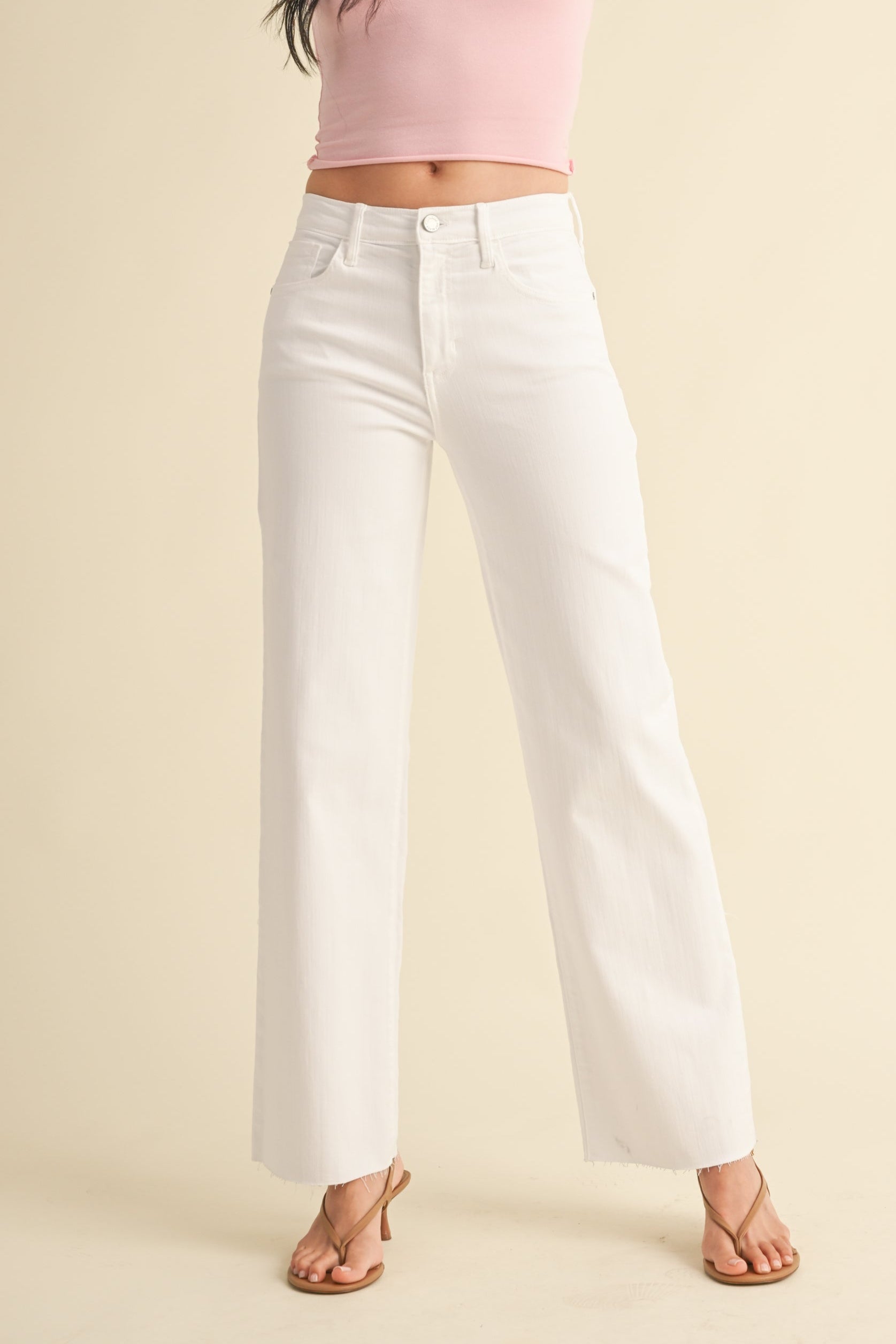 The Slim Palazzo in White