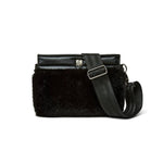 Load image into Gallery viewer, The Faux Fur Bum Bag Crossbody in Pearl Black
