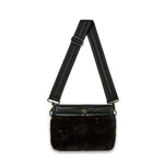 Load image into Gallery viewer, The Faux Fur Bum Bag Crossbody in Pearl Black

