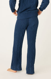 The Chenille Cable Pant in Midnight