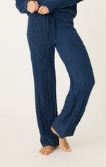 Load image into Gallery viewer, The Chenille Cable Pant in Midnight
