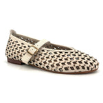 Load image into Gallery viewer, The Perforated Maryjane Flat in Marshmallow

