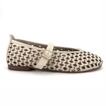 Load image into Gallery viewer, The Perforated Maryjane Flat in Marshmallow
