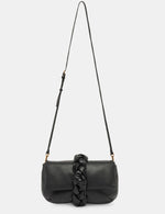 Load image into Gallery viewer, The Leather Braided Clutch in Black
