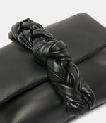 Load image into Gallery viewer, The Leather Braided Clutch in Black

