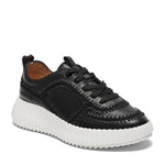 Load image into Gallery viewer, The Crochet Seam Lace Sneaker in Black
