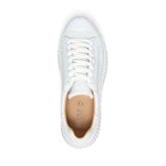 Load image into Gallery viewer, The Perforated Lace Sneaker in White
