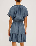 Load image into Gallery viewer, The Short Sleeve Denim Mini Dress
