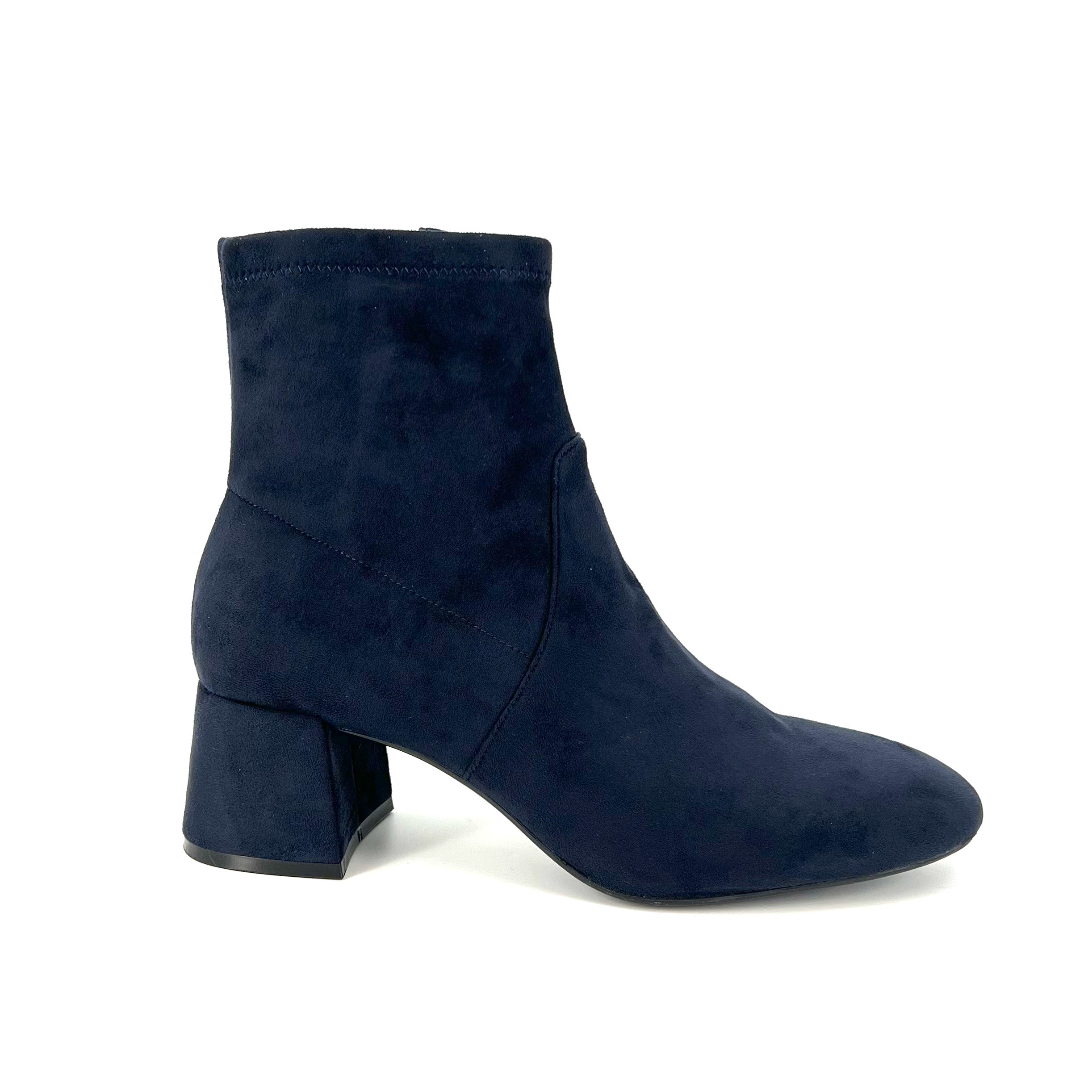 The Stretch Bootie with Inside Zip in Navy