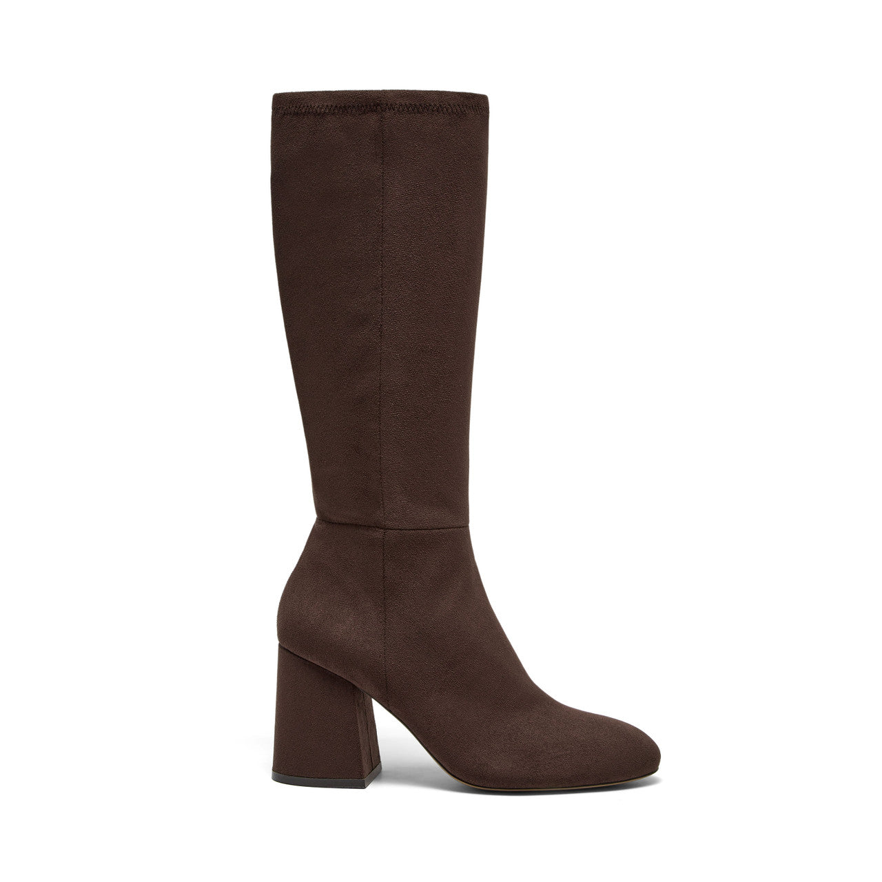 The Block High Heel Tall Boot in Chocolate