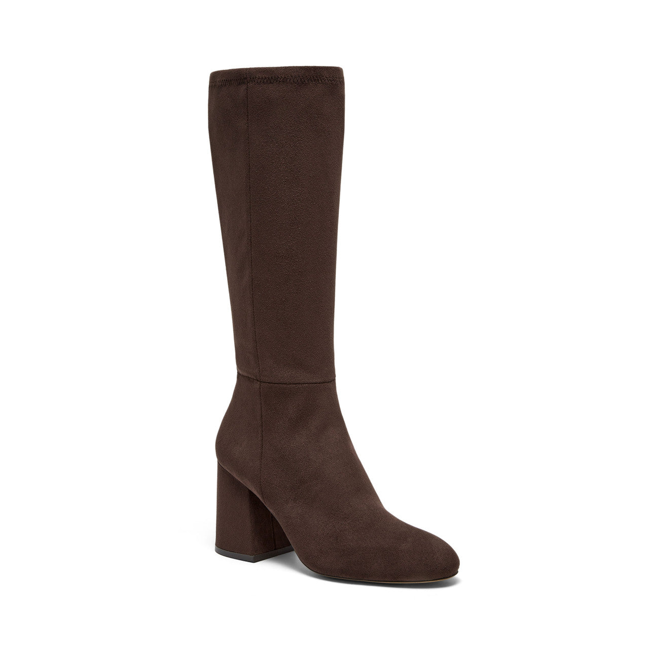 The Block High Heel Tall Boot in Chocolate