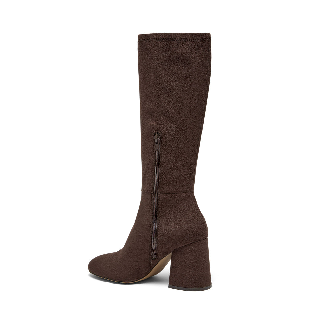 The Block High Heel Tall Boot in Chocolate