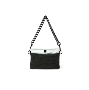 The Downtown Crossbody in Black White