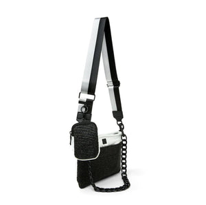 The Downtown Crossbody in Black White