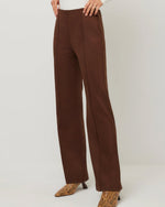 Load image into Gallery viewer, The Faux Suede Bootcut Pant in Wood
