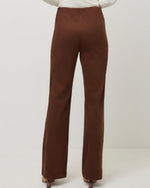 Load image into Gallery viewer, The Faux Suede Bootcut Pant in Wood
