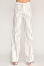 Load image into Gallery viewer, The Stripe Tie Waist Flare Pant in Savoy
