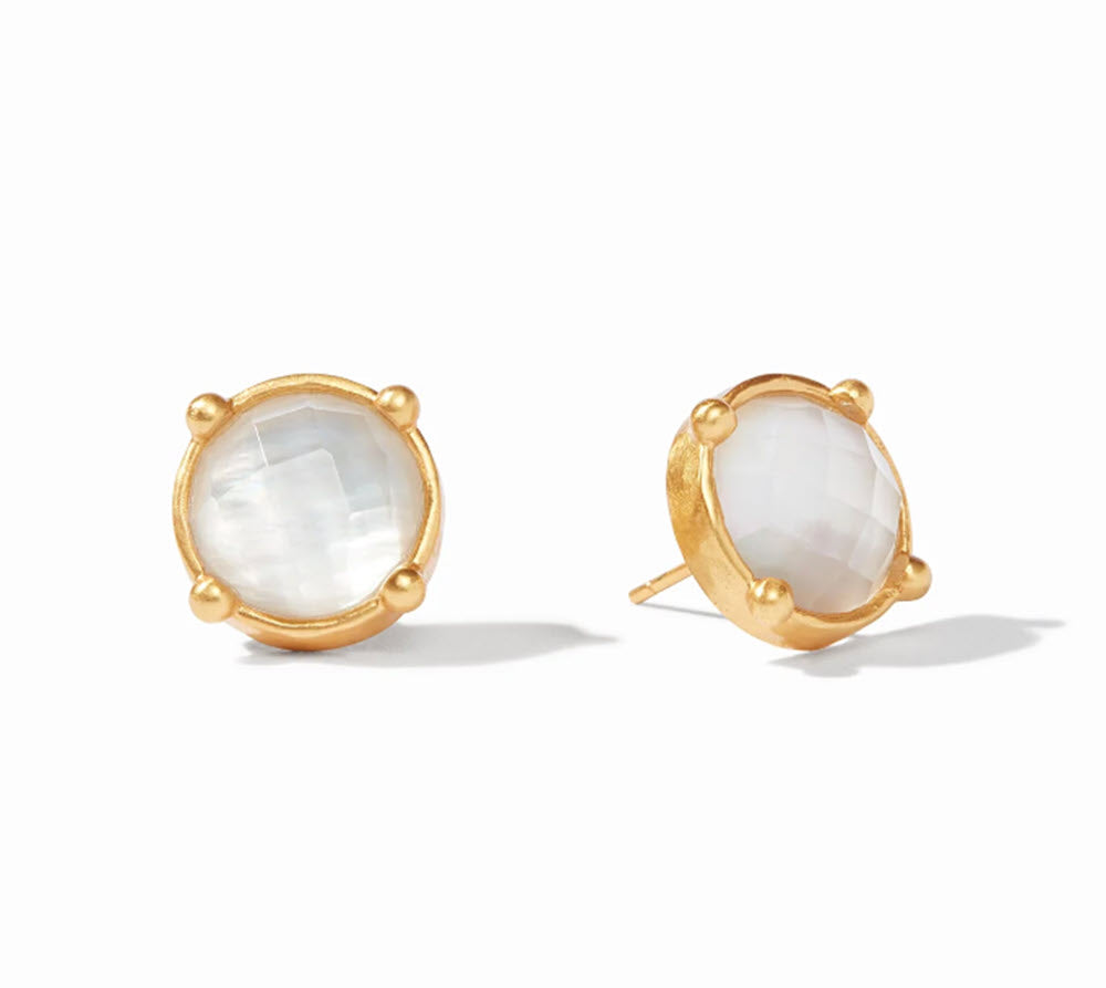 The Honey Stud Earring in Clear Crystal