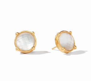 The Honey Stud Earring in Clear Crystal
