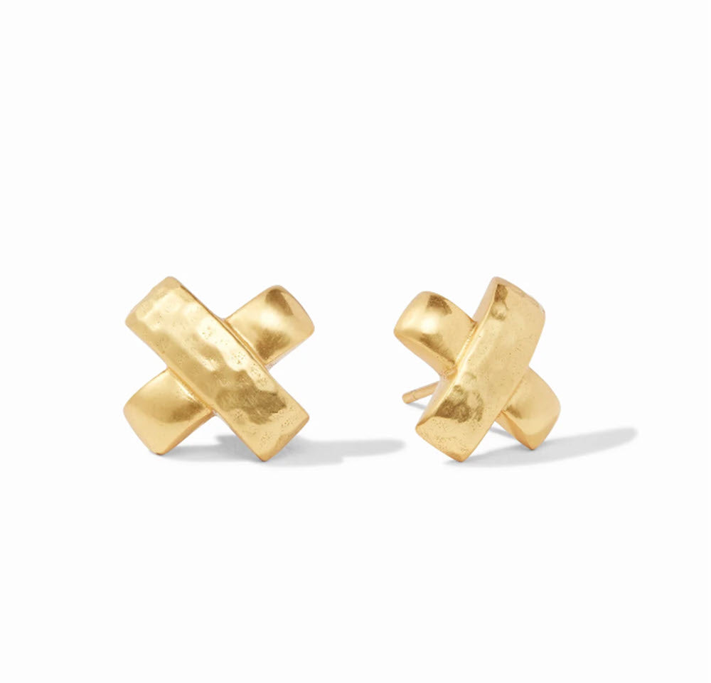 The Catalina X Stud Earring in Gold