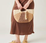 Load image into Gallery viewer, The Circle Handle Straw Bag in Natural
