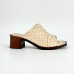 Load image into Gallery viewer, The Woven Leather Everyday Sandal in Cream
