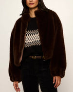Load image into Gallery viewer, The Faux Fur Jacket in Espresso
