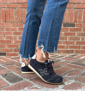 The Low Profile Sneaker in Midnight