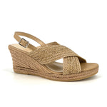 Load image into Gallery viewer, The Woven Leather Espadrille in Natural
