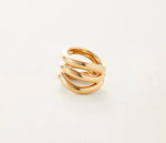 Load image into Gallery viewer, The Triple Wave Ring in Gold
