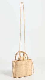 Load image into Gallery viewer, The Mini Straw Structured Bag in Natural
