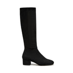 Load image into Gallery viewer, The Block Heel Stretch Tall Boot in Black
