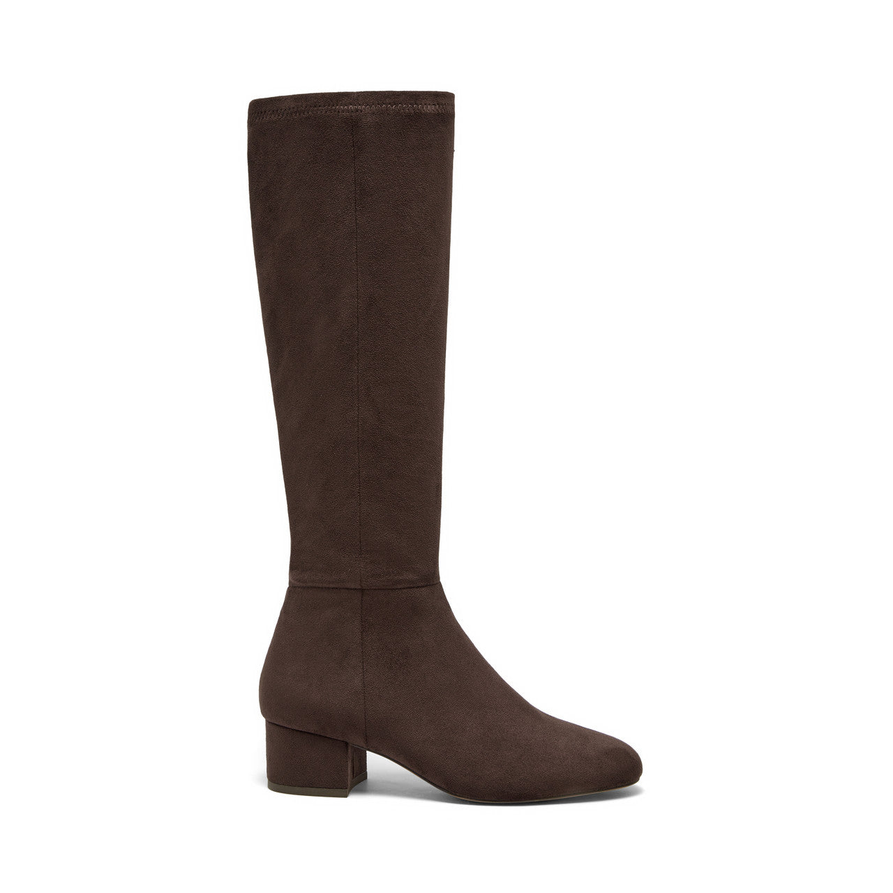 The Block Heel Tall Boot in Chocolate